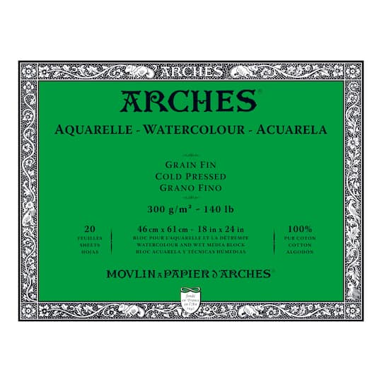 Arches® 140lb. Cold-Pressed Watercolor Block